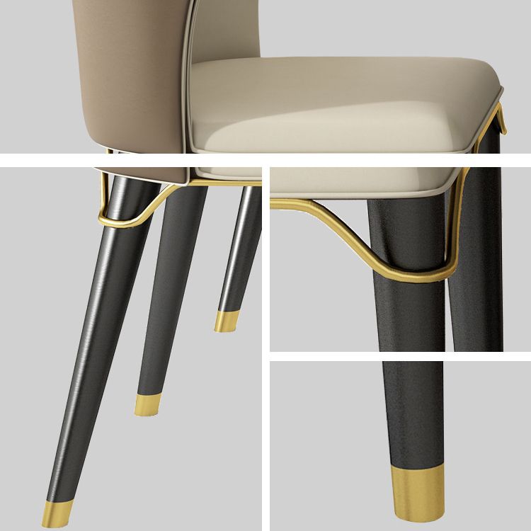 Dining Room Set Contemporary Sintered Stone Dining Table Rectangular Dining Table with Metal Base Clearhalo 'Dining Room Sets' 'Dining Tables & Seating' 'dining_room_set' 'furn' 'furn_dining_room_set' 'Furniture' 'furniture_dining_room_set' 'Kitchen & Dining Furniture' 'kitchen&dining_furn' 'kitchen' 1200x1200_ae2bf8e7-5087-4332-bf65-68f5b21c3351