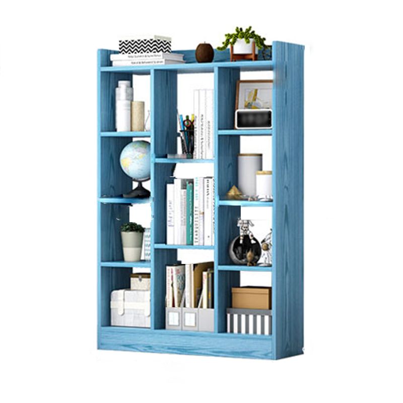 Engineered Wood Standard Bookcase Contemporary Open Back Bookcase Clearhalo 'Bookcases' 'furn' 'furn_bookcases' 'Furniture' 'furniture_bookcases' 'Office Furniture' 1200x1200_ae2c5278-87e5-4c56-9523-dd8105ae15b9