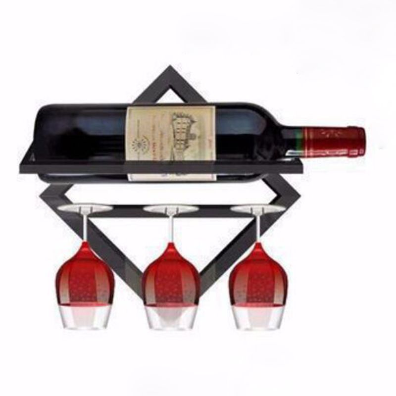 Wall Mounted Wine Holder Metal Home Wine Glass Stemware Rack Holder Clearhalo 'furn' 'furn_wine_racks' 'Furniture' 'Kitchen & Dining Furniture' 'Wine Racks' 'wine_racks' 1200x1200_ae2c7ca9-78e4-4366-bb7c-ae258f0e3a87