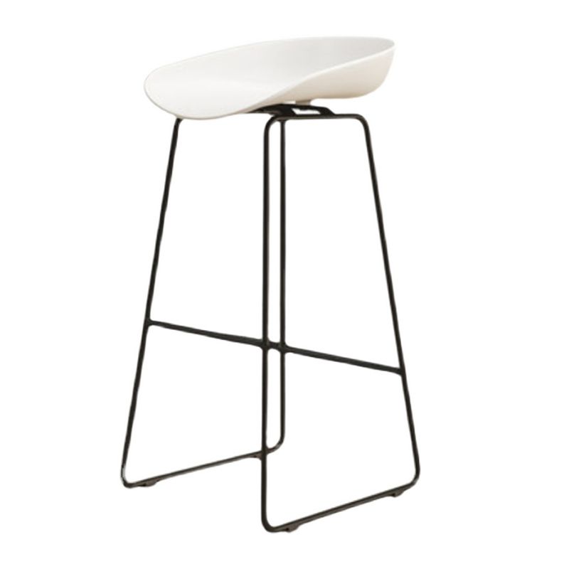 Industrial Indoor Barstool Iron Simple Tall Stool with Plastic Seat Clearhalo 'Bar Furniture' 'Bar Stools' 'bar_stools' 'furn' 'furn_bar_stools' 'furniture_bar_stools' 'Kitchen & Dining Furniture' 'kitchen&dining_furn' 'kitchen' 'kitchen_furn' Furniture' 1200x1200_ae2d8e39-6a85-4fe3-93d9-e8a2a0465c42