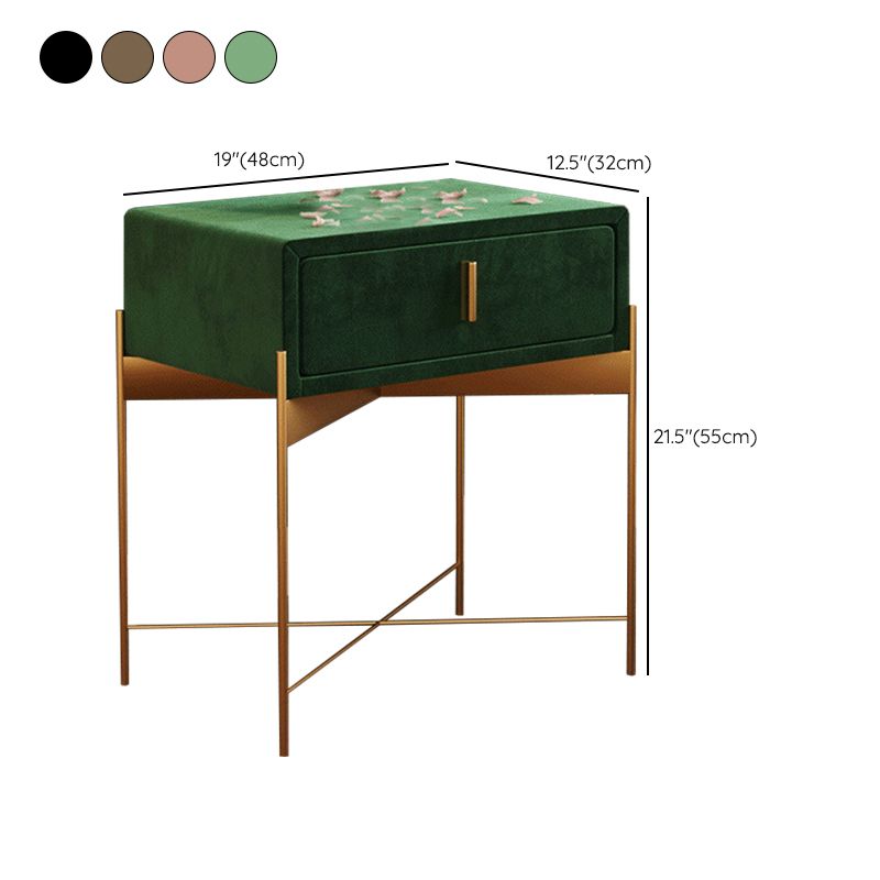 Comodino da letto metallico moderno comodino minimalista con gambe