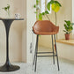 Nordic Iron Low Back Barstool Simple Indoor Tall Stool with Upholstered, 1 Piece Clearhalo 'Bar Furniture' 'Bar Stools' 'bar_stools' 'furn' 'furn_bar_stools' 'furniture_bar_stools' 'Kitchen & Dining Furniture' 'kitchen&dining_furn' 'kitchen' 'kitchen_furn' Furniture' 1200x1200_ae31e302-6939-48e9-8a29-02a55aad5ac3