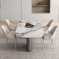 Modern Sintered Stone Dining Table Rectangle Table with Metal Legs for Home Use Clearhalo 'Dining Tables & Seating' 'Dining Tables' 'dining_table' 'furn' 'furn_dining_table' 'Furniture' 'Kitchen & Dining Furniture' 1200x1200_ae32506c-7b0d-43ab-932c-a2f59e1fd8c1