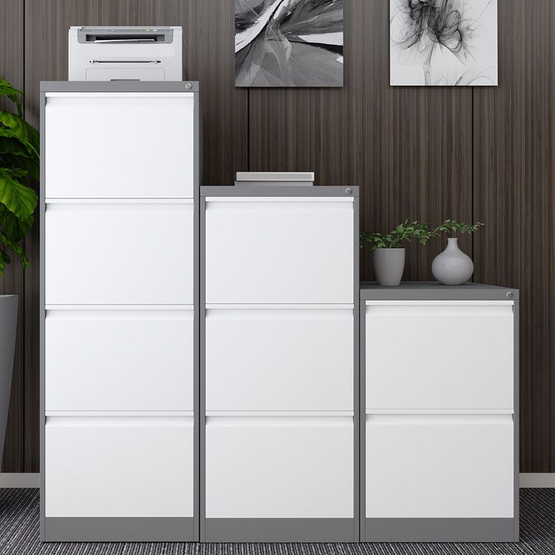 Contemporary File Cabinet Metal Frame Vertical File Cabinet with Lock Office Clearhalo 'Filing Cabinets' 'filling_cabinets' 'furn' 'furn_filling_cabinets' 'Furniture' 'Office Furniture' 1200x1200_ae337bc8-e63c-45ed-beb9-e68eb0e7fefe