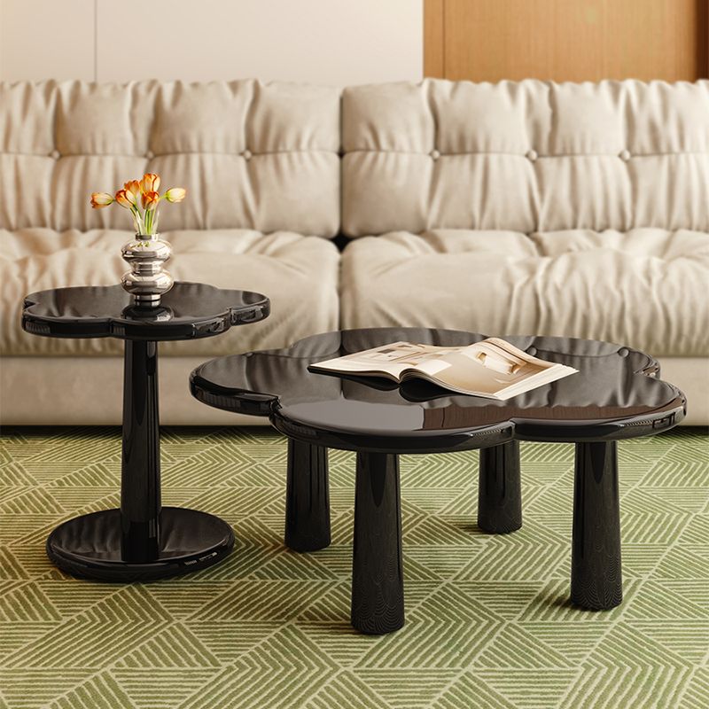 Simple Black Coffee or End Table Contemporary Coffee Cocktail Table with 4 Legs Clearhalo 'Coffee & Accent Tables' 'Coffee Tables' 'coffee_tables' 'furn' 'furn_coffee_tables' 'Furniture' 'Living Room Furniture' 1200x1200_ae345f1f-339e-4502-b376-31bd58102369