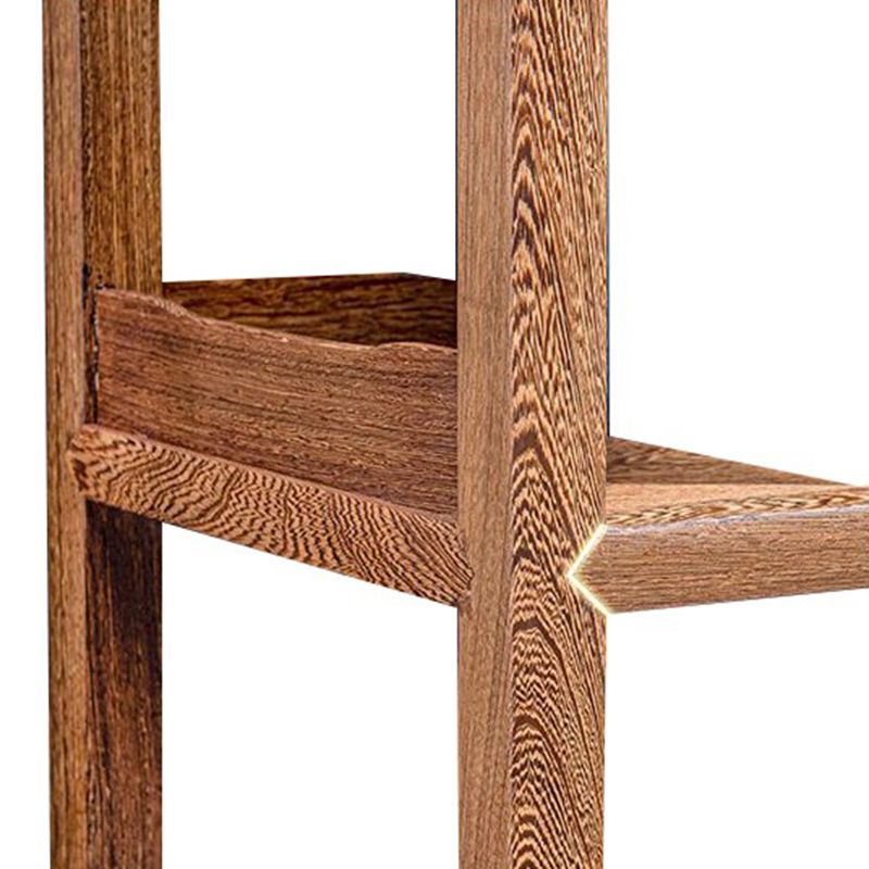 Bibliothèque contemporaine à l'arrière ouvert étagère et en bois avec étagères avec étagères