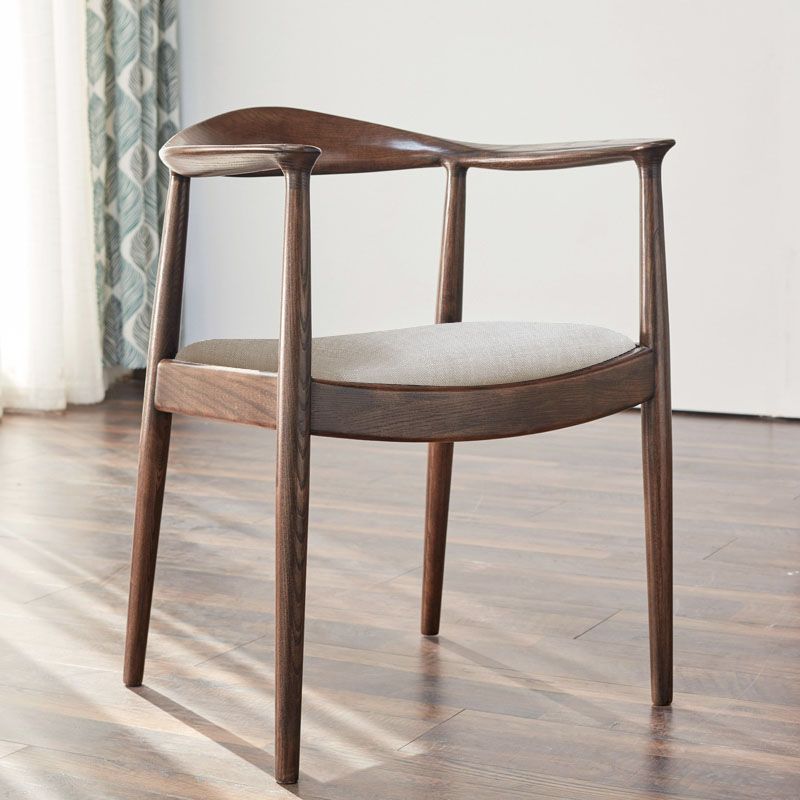 Traditional Solid Wood Dining Chair Open Back Single Dining Side Chair Clearhalo ' kitchen&dining_furn' 'Dining Chairs' 'Dining Tables & Seating' 'dining_chair' 'furn' 'furn_dining_chair' 'Furniture' 'furniture_dining_chair' 'Kitchen & Dining Furniture' 'kitchen' 1200x1200_ae3c6861-87c0-4b76-b8e5-b424da7f72da