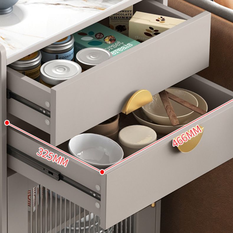 Modern Dining Hutch Glass Doors Wood Hutch Buffet with Drawers for Living Room Clearhalo 'Display & China Cabinets' 'display_china_cabinets' 'furn' 'furn_display_china_cabinets' 'Furniture' 'Kitchen & Dining Furniture' 1200x1200_ae3da86d-d334-4884-b965-c47768a06316