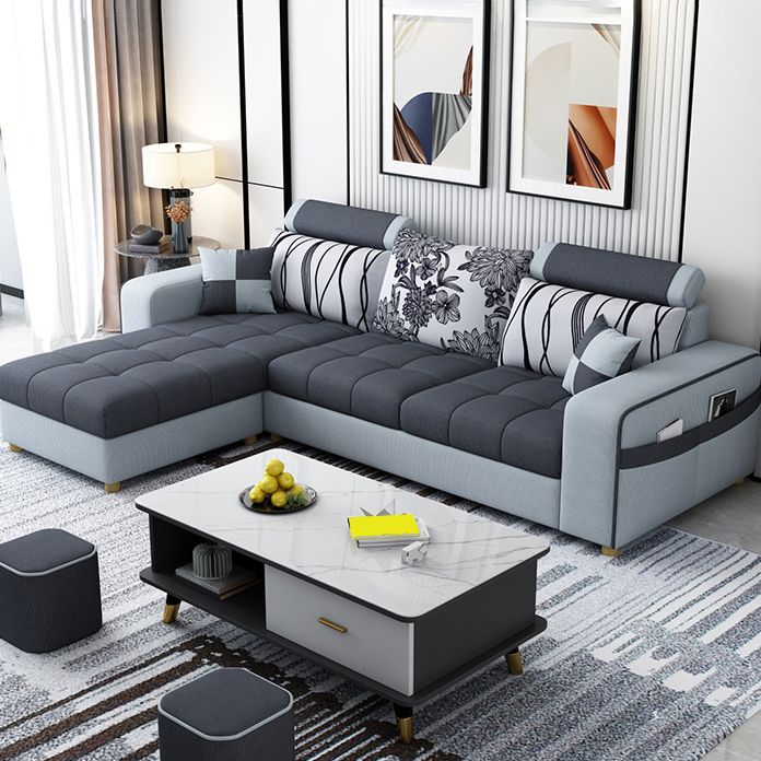 82.67"Long Square Arms Sofa for Living Room Contemporary with Sewn Pillow Back Clearhalo 'furn' 'furn_sofas' 'Furniture' 'Living Room Furniture' 'Sofa' 'sofas' 1200x1200_ae414dee-90ec-4a72-9b12-64f80d0bdff7