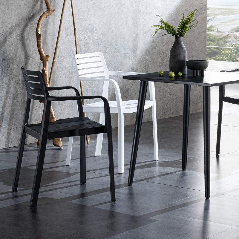 Nordische Arme Seitstühle Plastikstühle mit 4 Beinen für den Heimgebrauch