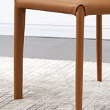 Faux Leather Dining Chair Modern Style Wingback Armless Chair Clearhalo 'Dining Chairs' 'Dining Tables & Seating' 'dining_chair' 'furn' 'furn_dining_chair' 'Furniture' 'Kitchen & Dining Furniture' 1200x1200_ae433a79-3970-4963-897a-3a6674bc224a