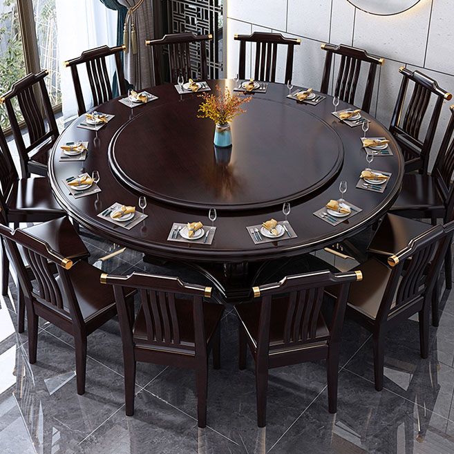 Solid Wood Dining Table Convertible Dining Table for Dining Room
