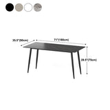 Table à manger en pierre rectangle table à manger contemporaine pour salle à manger