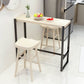 Rectangle Pine Wood Top Bistro Table Modern Pub Table with Metal Base Clearhalo 'Bar Furniture' 'Bar Tables' 'bar_tables' 'furn' 'furn_bar_tables' 'Furniture' 'Kitchen & Dining Furniture' 1200x1200_ae452b35-b1fb-493b-ae7f-814222a70f2b