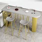 Solid Wood Bistro Table Pedestal Specialty Bar Dining Table with Shelves Clearhalo 'Bar Furniture' 'Bar Tables' 'bar_tables' 'furn' 'furn_bar_tables' 'Furniture' 'Kitchen & Dining Furniture' 1200x1200_ae45996f-2ae0-4915-818e-1836059334e9