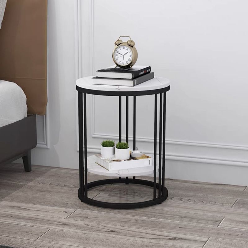 Base in metallo oro/metallo nero simile a telaio rocce top con tavolino rotondo