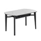 Slate and Wood Table Modern Minimalist Home Retractable Round Dining Table Clearhalo 'Dining Tables & Seating' 'Dining Tables' 'dining_table' 'furn' 'furn_dining_table' 'Furniture' 'Kitchen & Dining Furniture' 1200x1200_ae47393f-2129-48d8-a053-edcfceabef57