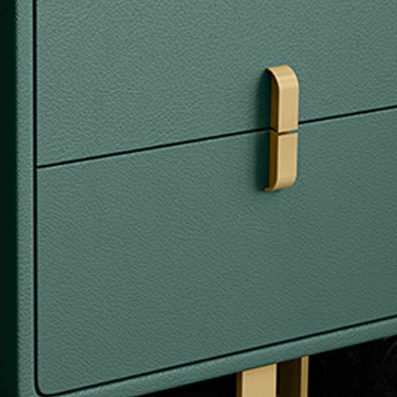 Green Make-up Vanity with 2 Storage Drawers 20.47" Wide Faux Leather Dresser Clearhalo 'Bedroom Furniture' 'furn' 'furn_makeup_vanities' 'Furniture' 'Makeup Vanities' 'makeup_vanities' 1200x1200_ae4811c3-ab2f-4d0a-9a50-2dca47e44059