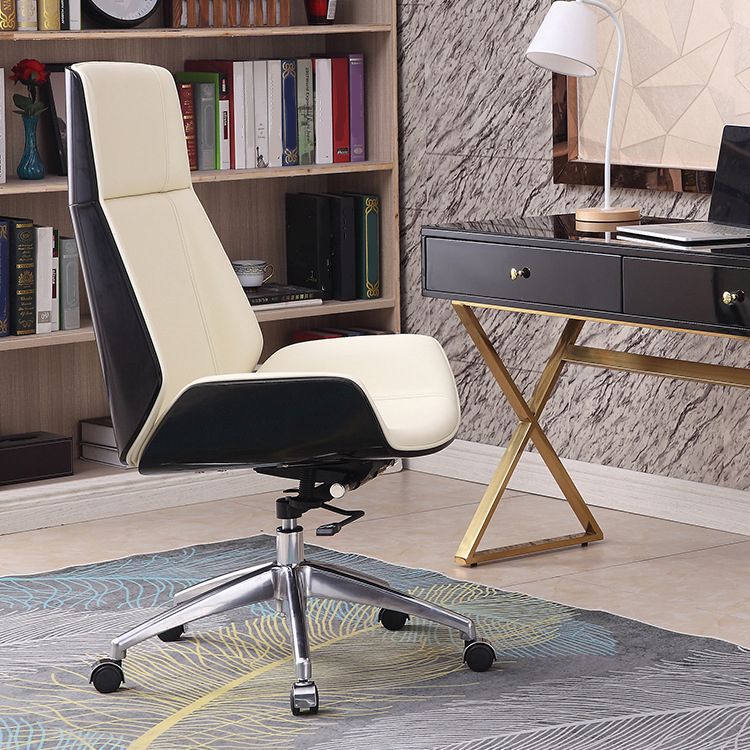 High Back Executive Chair Faux Leather Height-adjustable Office Chair with Headrest Clearhalo 'furn' 'furn_office_chair' 'Furniture' 'furniture_office_chair' 'Office Chairs' 'Office Furniture' 'office_chair' 1200x1200_ae48e174-fd8b-4c05-a983-fb53122b3bdd