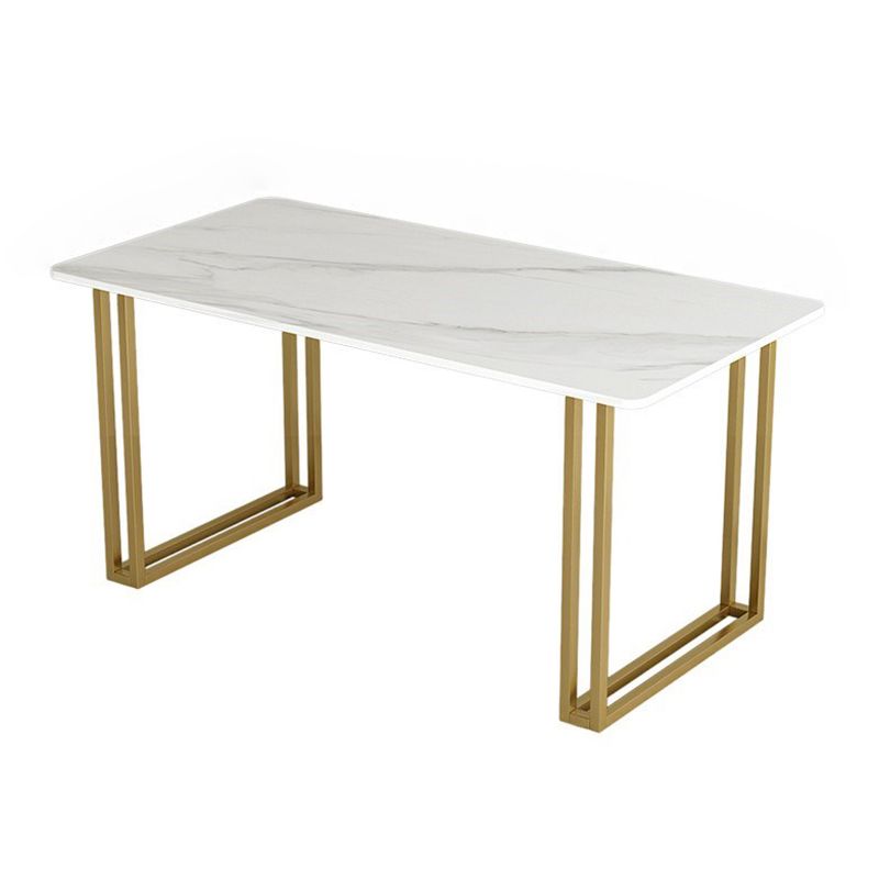 Glam 1/4/5/7 Pieces Dining Set Rectangle Stone Dining Table for Kitchen Clearhalo 'Dining Room Sets' 'Dining Tables & Seating' 'dining_room_set' 'furn' 'furn_dining_room_set' 'Furniture' 'furniture_dining_room_set' 'Kitchen & Dining Furniture' 1200x1200_ae49b567-cc59-432f-b350-0da6abee7cc1