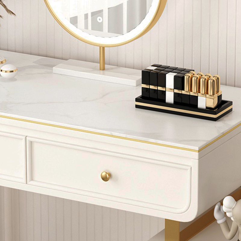 Escritorio de tocador de tocador de maquillaje de top de pizarra de glamera para dormitorio