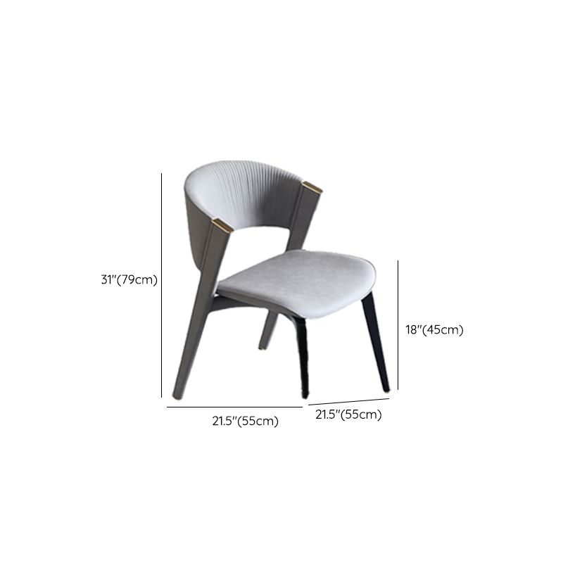 Industrial Upholstered Armless Chair Kitchen Open Back Dining Chair Clearhalo 'Dining Chairs' 'Dining Tables & Seating' 'dining_chair' 'furn' 'furn_dining_chair' 'Furniture' 'Kitchen & Dining Furniture' 1200x1200_ae4d7ee7-7f09-4d4e-b300-97a62bf79096