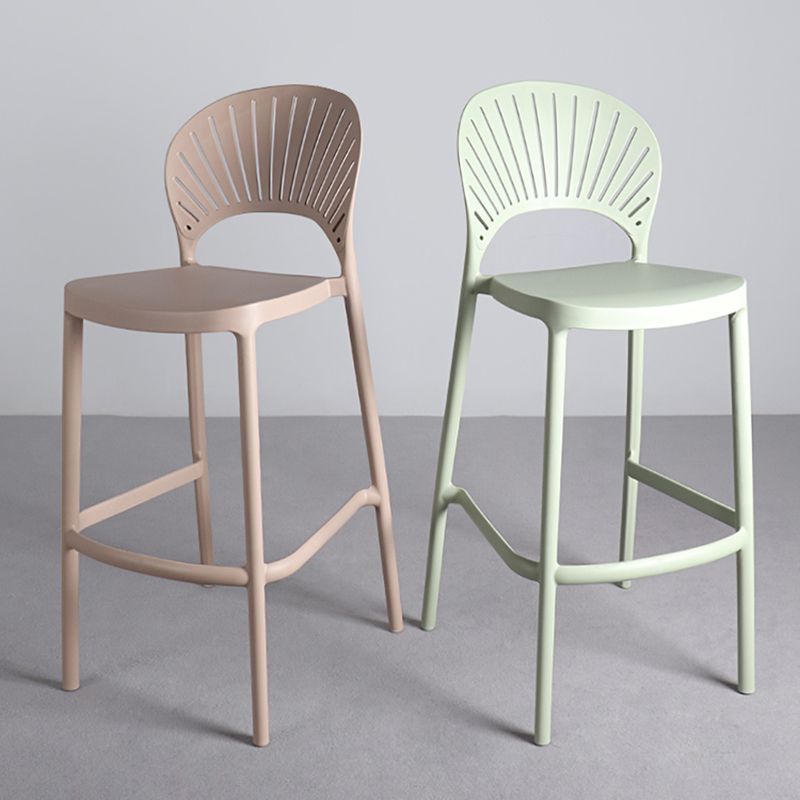 Nordic Plastic Simple Stackable Barstool Indoor Tall Stool with Saddle Seat Clearhalo 'Bar Furniture' 'Bar Stools' 'bar_stools' 'furn' 'furn_bar_stools' 'furniture_bar_stools' 'Kitchen & Dining Furniture' 'kitchen&dining_furn' 'kitchen' 'kitchen_furn' Furniture' 1200x1200_ae4e9068-3616-4620-b962-3477ef7059ac