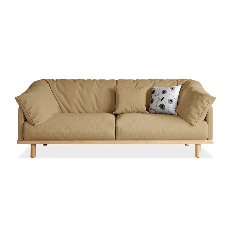 Living Room Cotton Couch Pillow Top Arm Sofa with Solid Wood Legs Clearhalo 'furn' 'furn_sofas' 'Furniture' 'furniture_sofas' 'Living Room Furniture' 'Sofa' 'sofas' 1200x1200_ae4edc4f-22bb-4b81-9e52-4c1fd9c45887