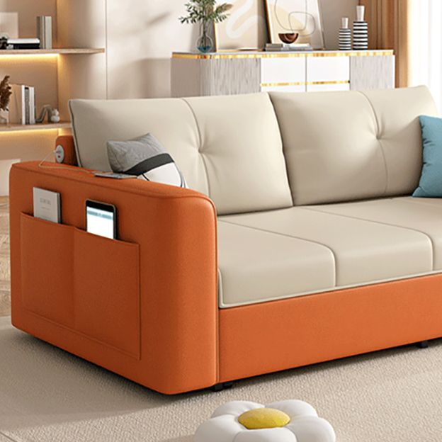 39" Wide Scandinavian Sofa Futon White Pillow Included Sleeper Sofa Clearhalo 'furn' 'furn_futons' 'Furniture' 'Futons & Daybeds' 'Futons' 'Living Room Furniture' 1200x1200_ae540fb4-ca2b-46c7-92c0-231dc9cf940c