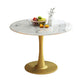 31.5-inch Metal Traditional Luxury Dining Table Round Indoor Table with Tulip Clearhalo ' dining_table' 'Dining Tables & Seating' 'Dining Tables' 'furn' 'furn_dining_table' 'Furniture' 'furniture_dining_table' 'Kitchen & Dining Furniture' 'kitchen&dining_furn' 'kitchen' 'kitchen_dining_table' 1200x1200_ae550b97-8efd-4dbe-a6ec-5e58d9666ce5