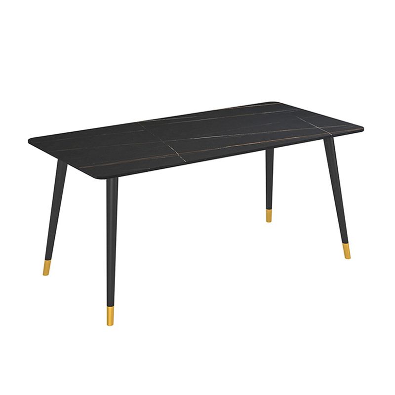 Modern 1/2/5/6/7 stukken Dinerset rechthoekige stenen eettafel voor eetkamer