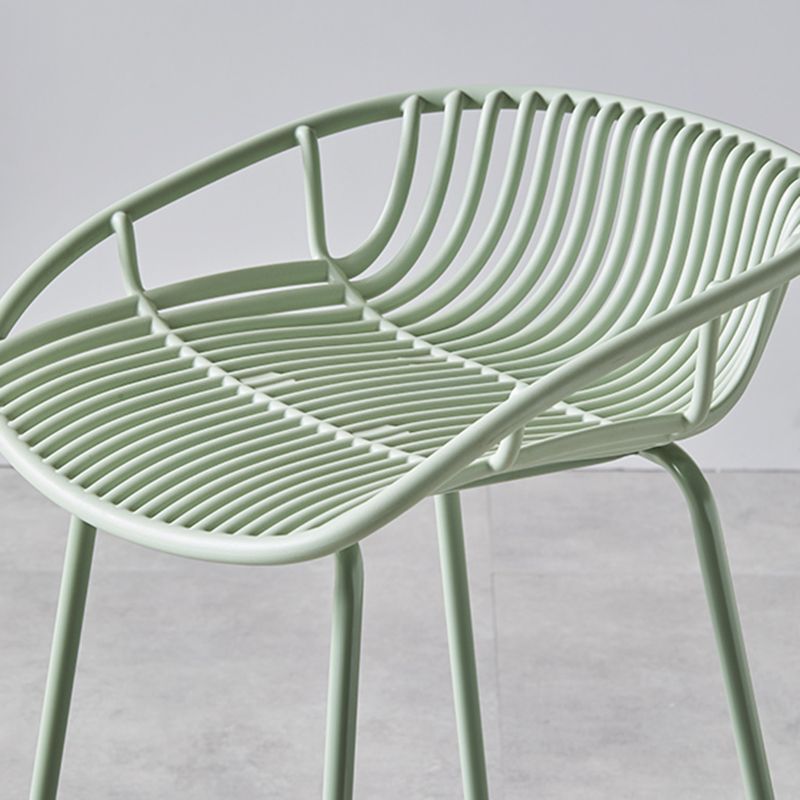 Industriële metalen kruk metalen lage rugkrukkruk in matte afwerking voor binnen