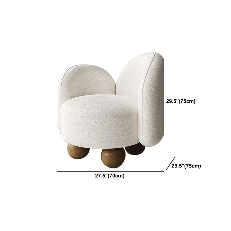 Modern Simple Wool Sofa 2/3-Seater Sloped Arm Sofa with Pillows