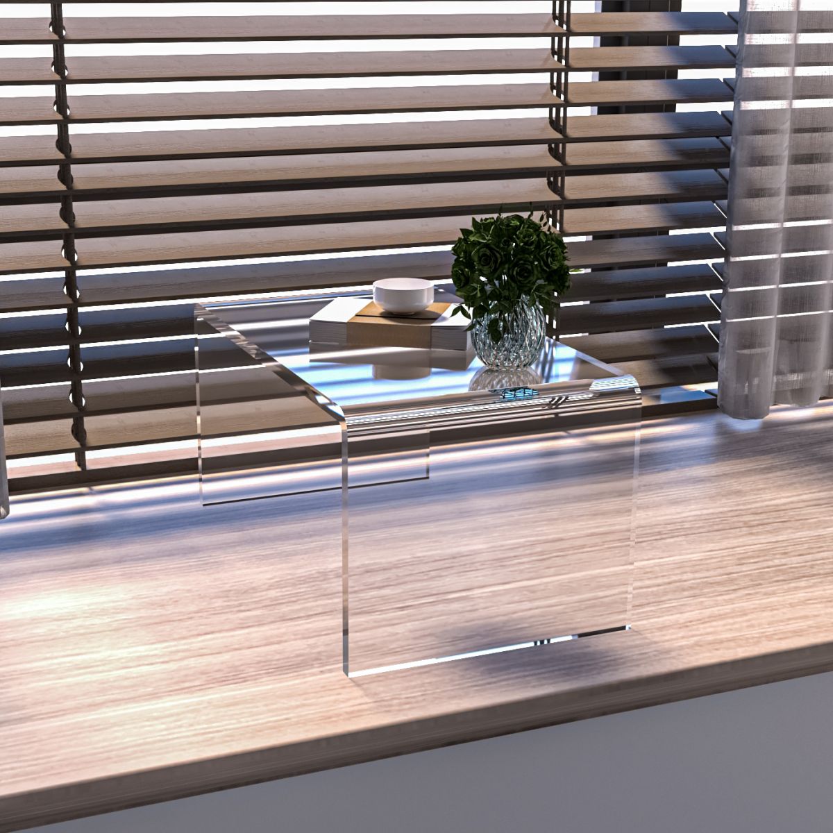 Acrylic Rectangular Writing Desk Contemporary Sled Base Laptop Table Clearhalo 'furn' 'furn_office_desk' 'Furniture' 'Office Desks' 'Office Furniture' 'office_desk' 1200x1200_ae56d5c8-62d4-4af9-a241-3529254163b5