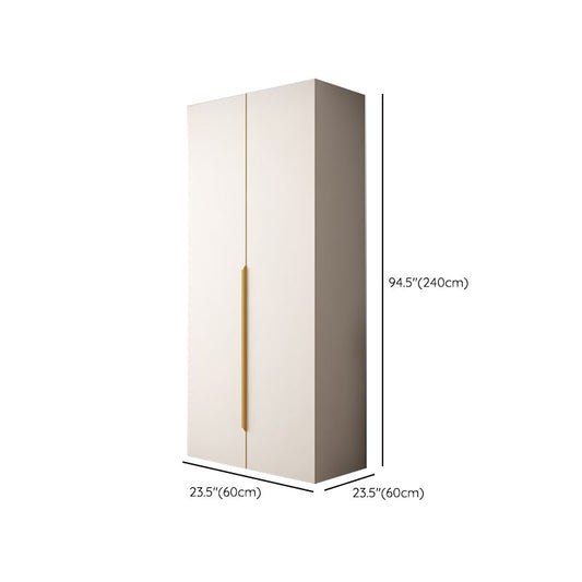 White Colour Wardrobe Contemporary Wooden Wardrobe Closet with Drawer Clearhalo 'Armoires & Wardrobes' 'armoires_wardrobes' 'Bedroom Furniture' 'furn' 'furn_armoires_wardrobes' 'Furniture' 1200x1200_ae571e4d-fe95-465d-b845-846661483531