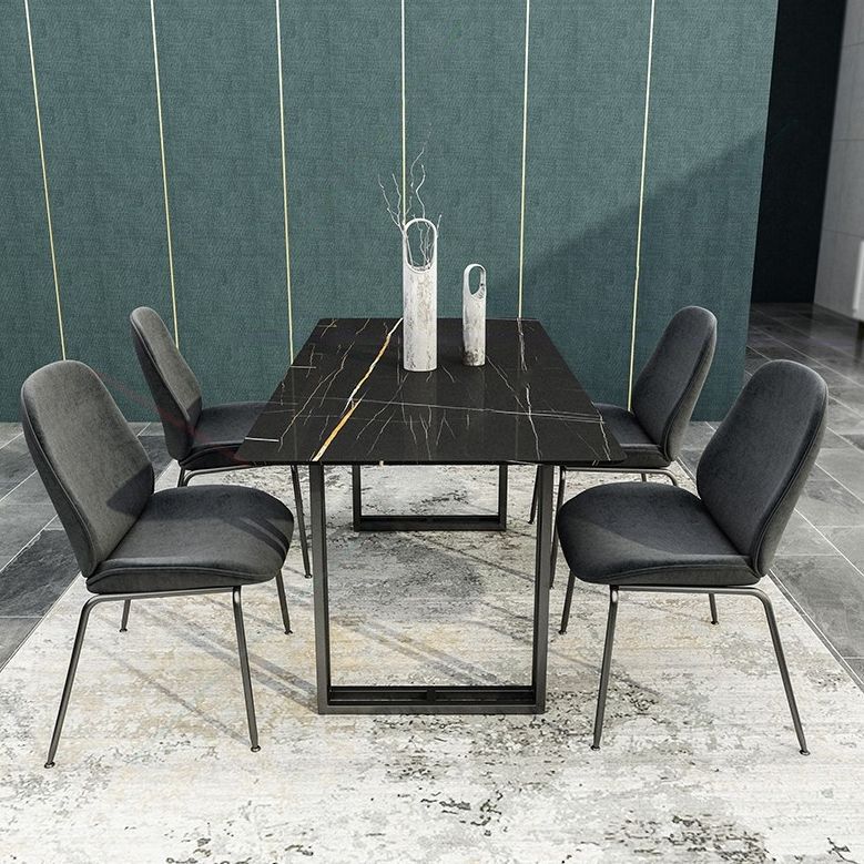 Modern 1/5/7 Pieces Dining Set Sintered Stone Dining Table with Leather Chairs Clearhalo 'Dining Room Sets' 'Dining Tables & Seating' 'dining_room_set' 'furn' 'furn_dining_room_set' 'Furniture' 'furniture_dining_room_set' 'Kitchen & Dining Furniture' 1200x1200_ae57c953-ebb8-4aee-9706-1569b7ea7ea1