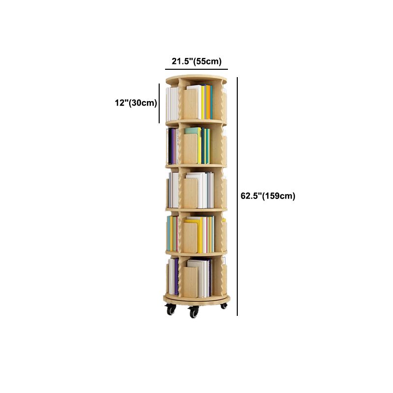 Modern Solid Wood Bookcase, Log, Cylinder Bookshelf for Any Room, 21.5" W Clearhalo 'Bookcases' 'furn' 'furn_bookcases' 'Furniture' 'Office Furniture' 1200x1200_ae585775-de1d-456a-9333-879c5bcaa7b8