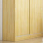 Sliding Door Wardrobe Cabinet with Garment Rod Wooden Wardrobe Closet