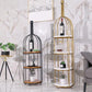 Luxury Metal Wine Holder Rack Round Floor Wine Racks with Shelf Clearhalo 'furn' 'furn_wine_racks' 'Furniture' 'Kitchen & Dining Furniture' 'Wine Racks' 'wine_racks' 1200x1200_ae59ef8d-c109-4eb2-a15b-dfc57601565b