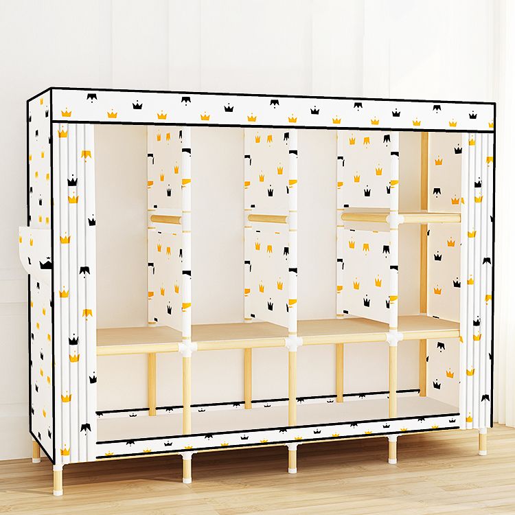 Moderne stijl garderobe massief hout 1-deuren garderobe kast voor slaapkamer