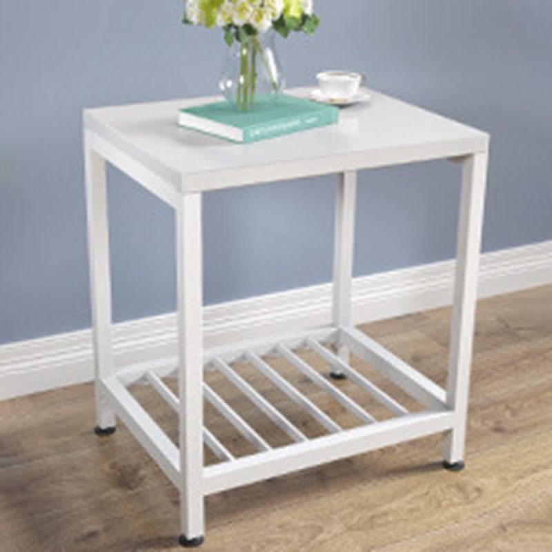 Modern Style with Storage Rack White/black Metal Iron Nightstand Clearhalo 'Bedroom Furniture' 'furn' 'furn_night_stand' 'Furniture' 'night_stand' 'Nightstands' 1200x1200_ae5ea594-d482-47b5-8477-e7f60b9ffe50