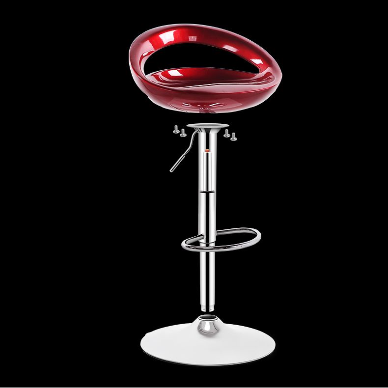 Modern Rotatable Armless Counter Stool Iron Household Bar Stool with Footrest Clearhalo 'Bar Furniture' 'Bar Stools' 'bar_stools' 'furn' 'furn_bar_stools' 'furniture_bar_stools' 'Kitchen & Dining Furniture' 'kitchen&dining_furn' 'kitchen' 'kitchen_furn' Furniture' 1200x1200_ae61e4ea-32c9-4713-9181-cff11d9ad384