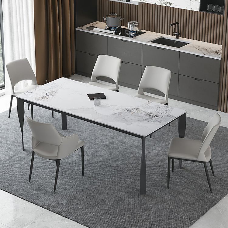1/4/5/6/7 stukken Moderne rechthoek Dinerset Sintered Stone Top Dinette Table Set