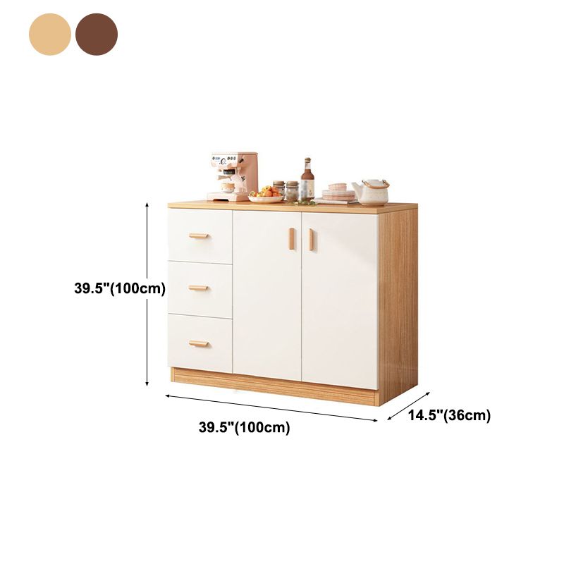 Artificial Wood Kitchen Sideboard Cabinet Modern Credenza with Drawers and Storage Clearhalo 'buffet_sideboard' 'Buffets & Sideboards' 'furn' 'furn_buffet_sideboard' 'Furniture' 'furniture_buffet_sideboard' 'Kitchen & Dining Furniture' 1200x1200_ae630e8d-49be-42a4-8397-c630b2ea8f8a