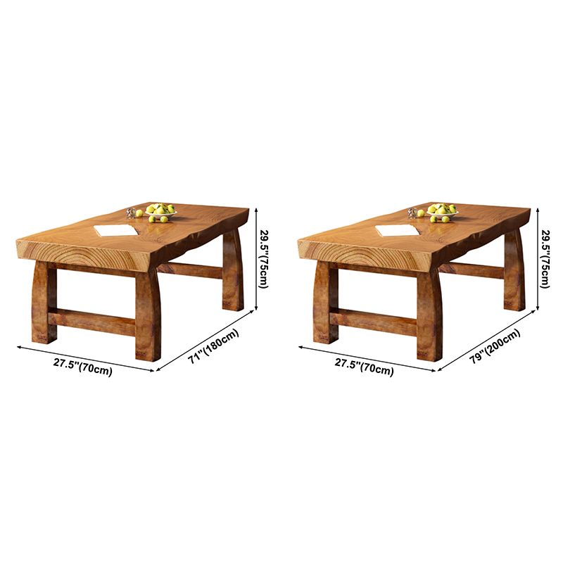 Minimalist Solid Wood Brown Dining Table Kitchen Rectangle Dining Table for Kitchen Clearhalo ' dining_table' 'Dining Tables & Seating' 'Dining Tables' 'furn' 'furn_dining_table' 'Furniture' 'furniture_dining_table' 'Kitchen & Dining Furniture' 'kitchen&dining_furn' 'kitchen' 'kitchen_dining_table' 1200x1200_ae649c84-edc3-4981-a2a4-f9179c8da056