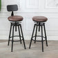 Moderno de estilo redondo Round Barstool Taburete de mostrador de madera con patas de madera