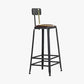 Industrial Iron Armless Footrest Stool Brown Upholstered Stool for Bristol Clearhalo 'Bar Furniture' 'Bar Stools' 'bar_stools' 'furn' 'furn_bar_stools' 'furniture_bar_stools' 'Kitchen & Dining Furniture' 'kitchen&dining_furn' 'kitchen' 'kitchen_furn' Furniture' 1200x1200_ae6641aa-375f-4d59-a77b-a4b558265973