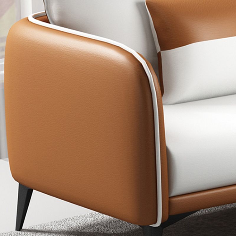 29,52 "W divano a smoking del braccio in finta pelle standard contemporanea