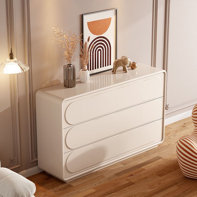 Modern Dresser Solid Wood Storage Chox Coffing con 3 cajones