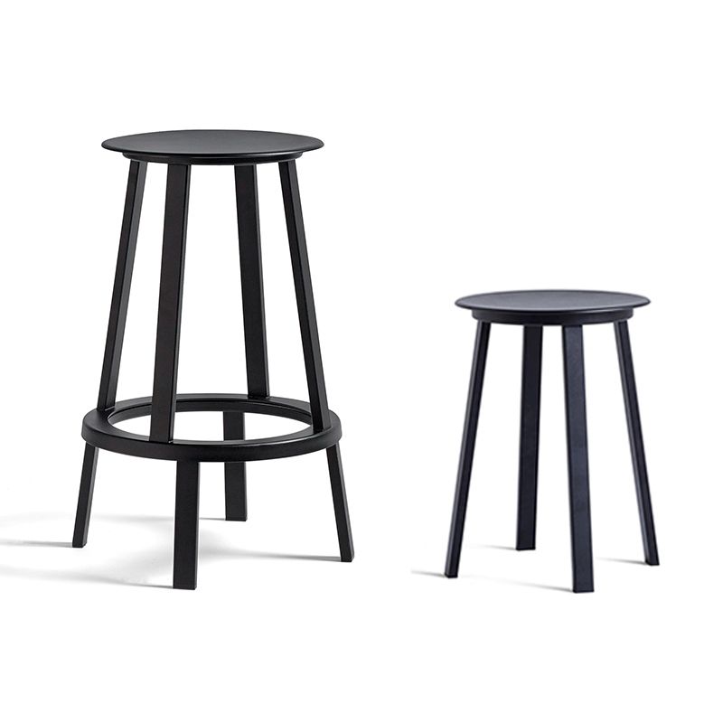 Contemporary Backless Barstool Round Seat Armless Bar Stools with 4 Metal Legs Clearhalo 'Bar Furniture' 'Bar Stools' 'bar_stools' 'furn' 'furn_bar_stools' 'Furniture' 'Kitchen & Dining Furniture' 1200x1200_ae6a967d-4f19-40ab-b2f1-0383cb301cb8